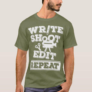 Schreiben von Shoot Edit Repetierdesign für einen T-Shirt