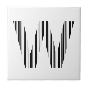 SCHREIBEN W BAR CODE Erstes erstes Barcode-Muster Fliese