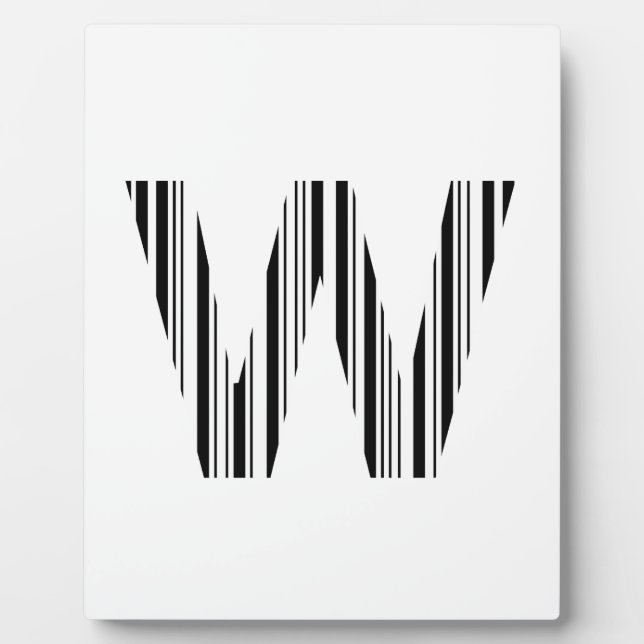 SCHREIBEN W BAR CODE Erstes erstes Barcode-Muster Fotoplatte (Vorderseite)