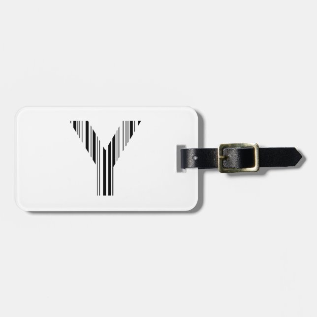 SCHREIBEN Y BAR CODE Erste erste Barcodetabelle Gepäckanhänger (Vorderseite horizontal)