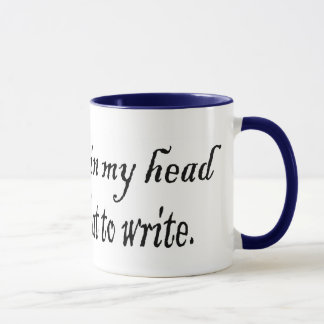 Schreibens-Stimmen Tasse