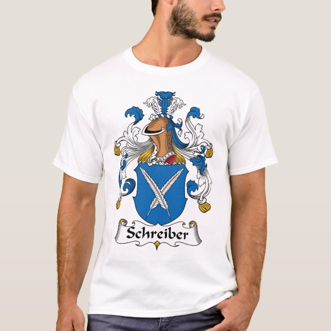 Schreiber Familienwappen T-Shirt (Vorderseite)