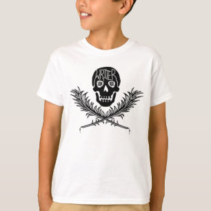 Schreibfähigkeiten und Querknochen T-Shirt