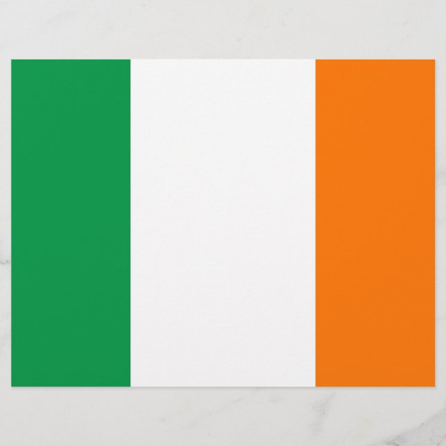 Schreibkopf mit Flagge Irlands (Vorderseite)