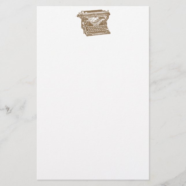 Schreibmaschine Briefpapier (Vorderseite)