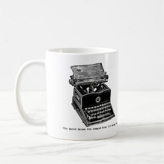 Schreibmaschine, der schnelle BrownFox… Kaffeetasse