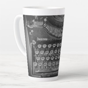 Schreibmaschine freiberuflicher Schriftsteller Vin Milchtasse