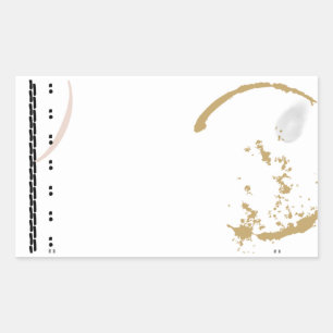 Schreibmaschine Grunge Kaffeefleck Aufkleber