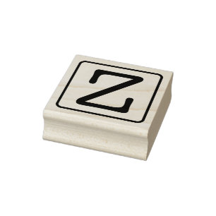 Schreibmaschine Letter Z Rubber-Briefmarke Gummistempel