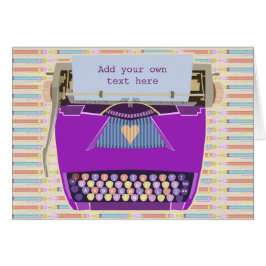 Schreibmaschine Niedlich Retro Moderner Personalis