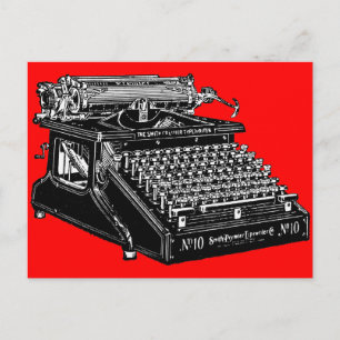 Schreibmaschine Postkarte