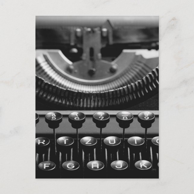 Schreibmaschine Postkarte (Vorderseite)