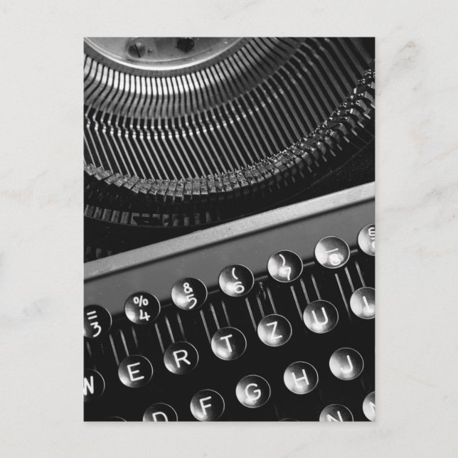 Schreibmaschine Postkarte (Vorderseite)