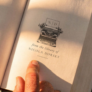 Schreibmaschine Retro-Initialen Aus der Bibliothek Gummistempel