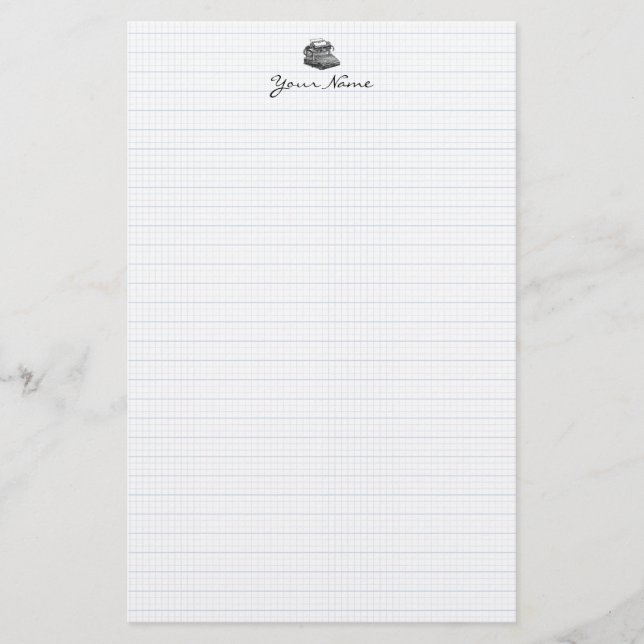 Schreibmaschine Smith-Premier-Nr. 2 Briefpapier (Vorderseite)