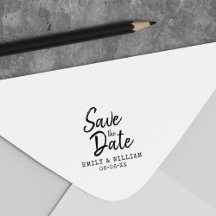 Schreibmaschine und Skript Save the Date