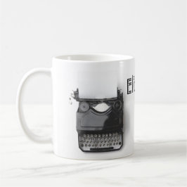 Schreibmaschinen-Autorblogger-kreativer Saft Kaffeetasse