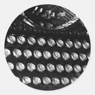 Schreibmaschinen-Tastatur-Aufkleber Runder Aufkleber