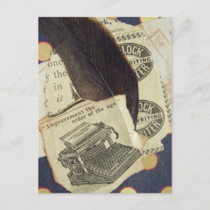 SchreibmaschinenCollage Postkarte