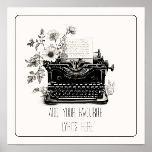 Schreibmaschinenpoets ttpd moderne Kunst neue ästh Poster