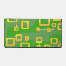 Schreibmatte mit grüner Geometrie Schreibtischunterlage
