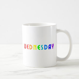 SchreibMittwoch in Regenbogenfarben Kaffeetasse