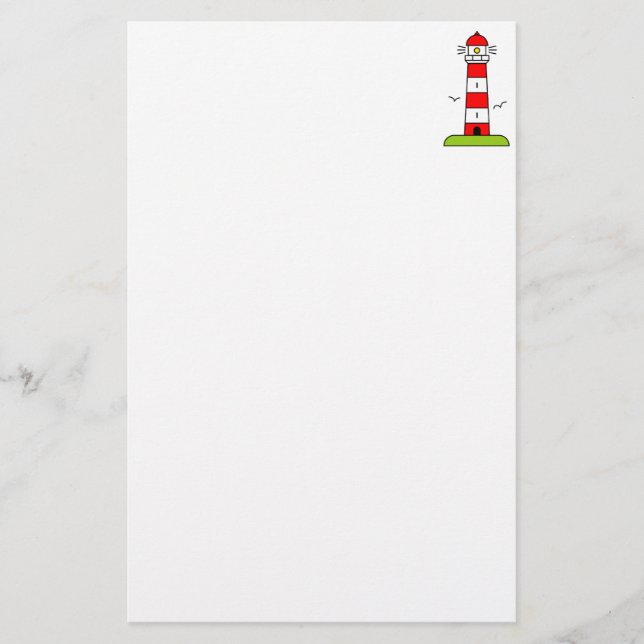 Schreibpapier für Leuchtturme zum Schreiben Briefpapier (Vorderseite)