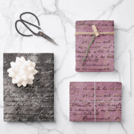 Schreibpapier für Skripte Geschenkpapier Set