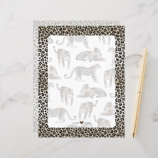Schreibpapier, Leopard Print,