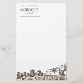 Schreibpapier-Marokkaner Kasbah Briefpapier