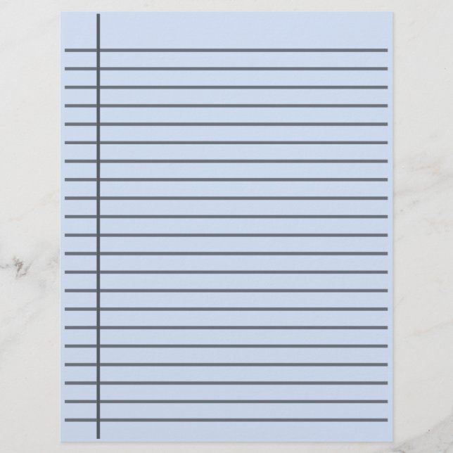 Schreibpapier mit beidseitiger Leerlauflinie (Vorderseite)