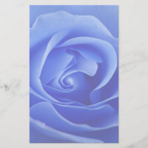 Schreibpapier mit blauer Rose Briefpapier