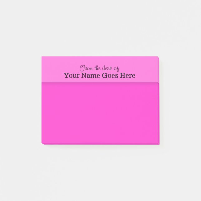 SCHREIBTISCH-Anmerkungsorganisator der rosa Lehrer Post-it Klebezettel (Vorderseite)