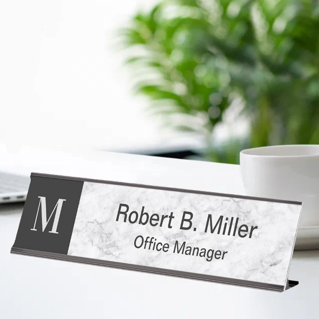 Schreibtisch für die Führungskraft "Classy Office  Schreibtischnamensplakette (Von Creator hochgeladen)
