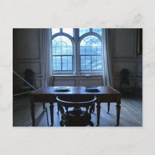 Schreibtisch in der Sudbury Hall Postkarte