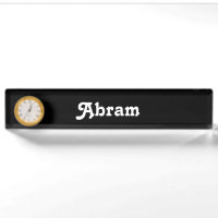 Schreibtisch Name Plate Abram