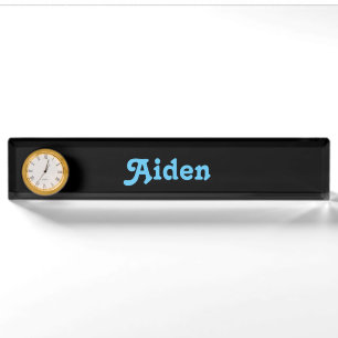Schreibtisch Name Plate Aiden Namensplakette