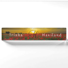 Schreibtisch Name Plate HAMbyWG - Sonnenuntergang  Namensplakette