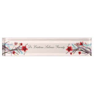 Schreibtisch Name Plate Meadow Sakura Namensplakette