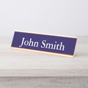 Schreibtisch Name Plate, Standard (2" x 8"), Silbe Schreibtischnamensplakette