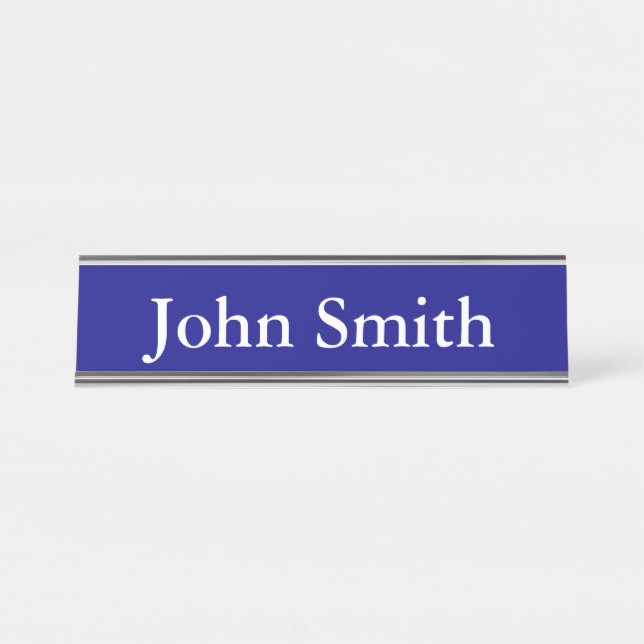 Schreibtisch Name Plate, Standard (2" x 8"), Silbe Schreibtischnamensplakette (Vorderseite )