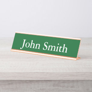Schreibtisch Name Plate, Standard (2" x 8"), Silbe Schreibtischnamensplakette