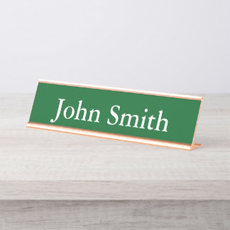 Schreibtisch Name Plate, Standard (2" x 8"), Silbe Schreibtischnamensplakette