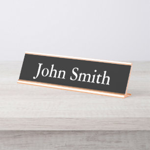 Schreibtisch Name Plate, Standard (2" x 8"), Silbe Schreibtischnamensplakette