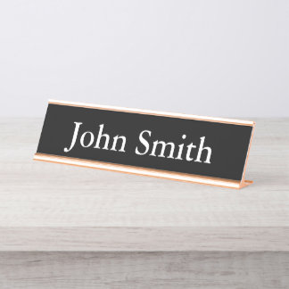 Schreibtisch Name Plate, Standard (2" x 8"), Silbe Schreibtischnamensplakette