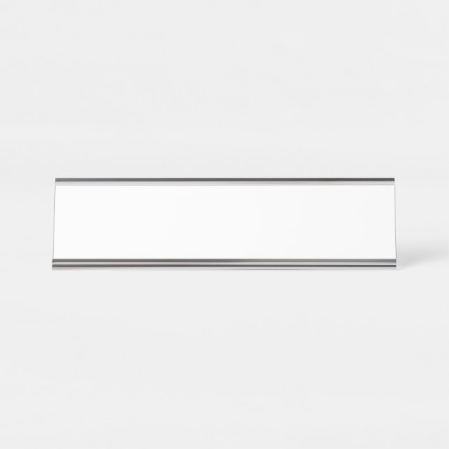 Schreibtisch Name Plate, Standard (2" x 8"), Silbe Schreibtischnamensplakette (Vorderseite )