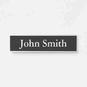 Schreibtisch Name Plate, Standard (2" x 8"), Silbe Türschild