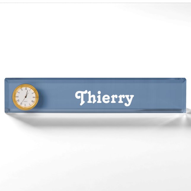 Schreibtisch Name Plate Thierry Namensplakette (Vorderseite)