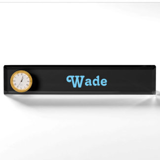 Schreibtisch Name Plate Wade Namensplakette