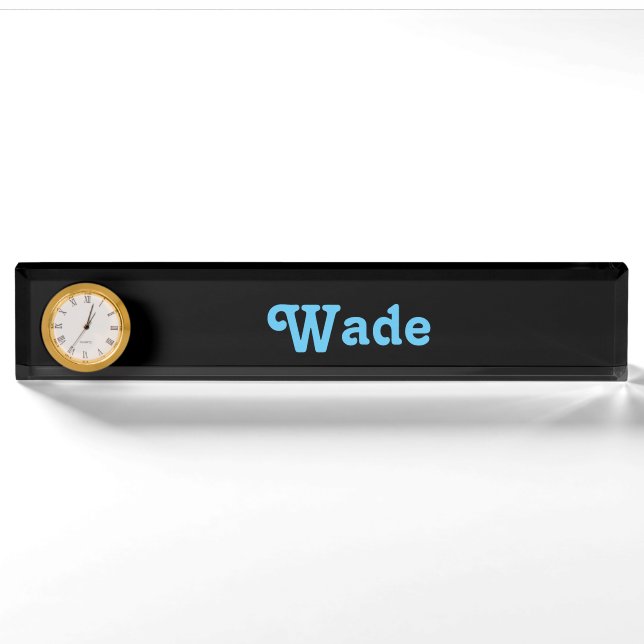 Schreibtisch Name Plate Wade Namensplakette (Vorderseite)